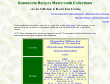 Tablet Screenshot of grassrootsrecipes.com